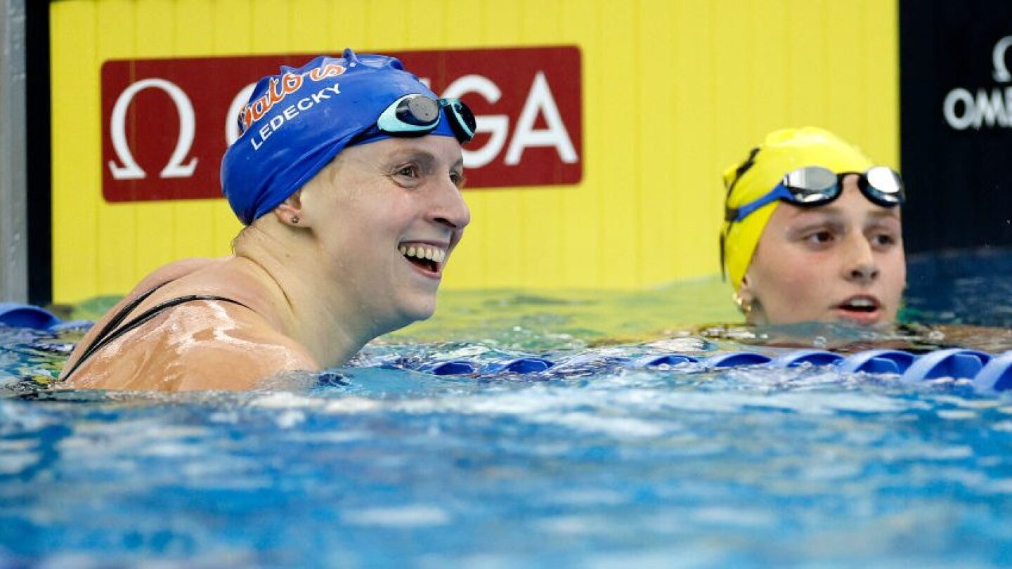 Featured image for Katie Ledecky Dominates World Swimming Championships with Historic Race