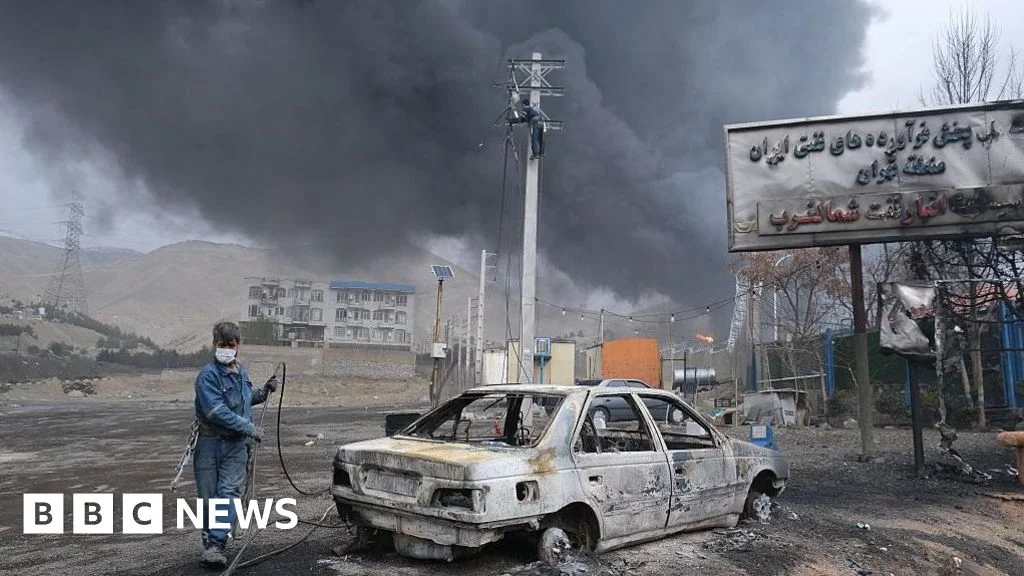 Overnight strikes set Tehran and Karaj oil depots ablaze