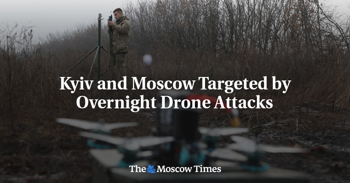 "Double Drone Attacks: Kyiv and Moscow Under Fire in Escalating Russia-Ukraine Conflict"