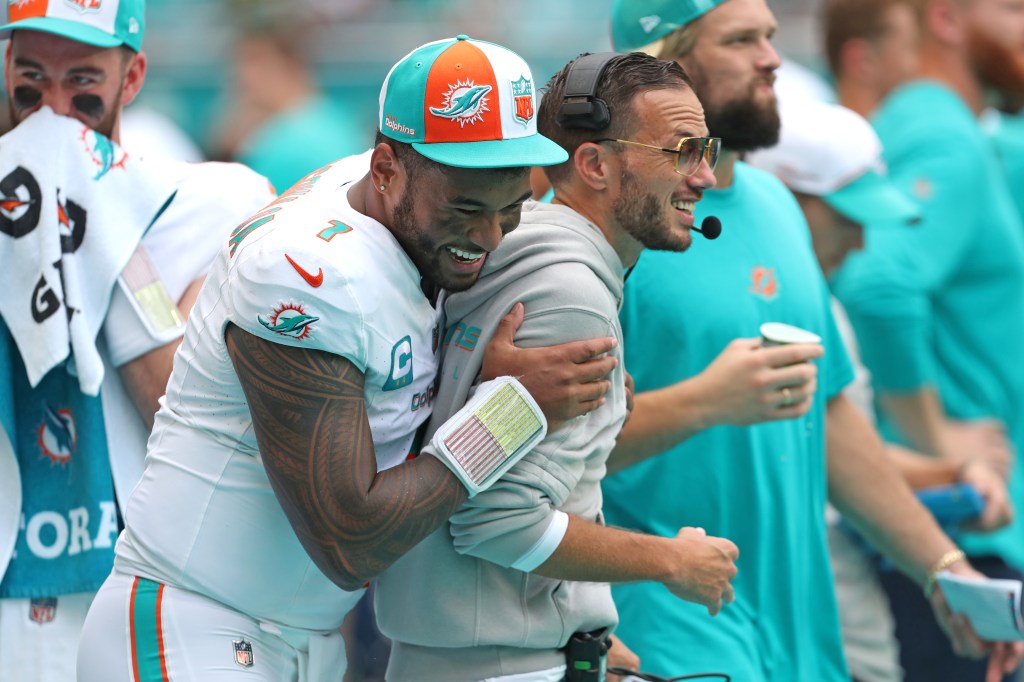 Featured image for "Dolphins Make History with Record-Breaking 70-20 Victory over Broncos"