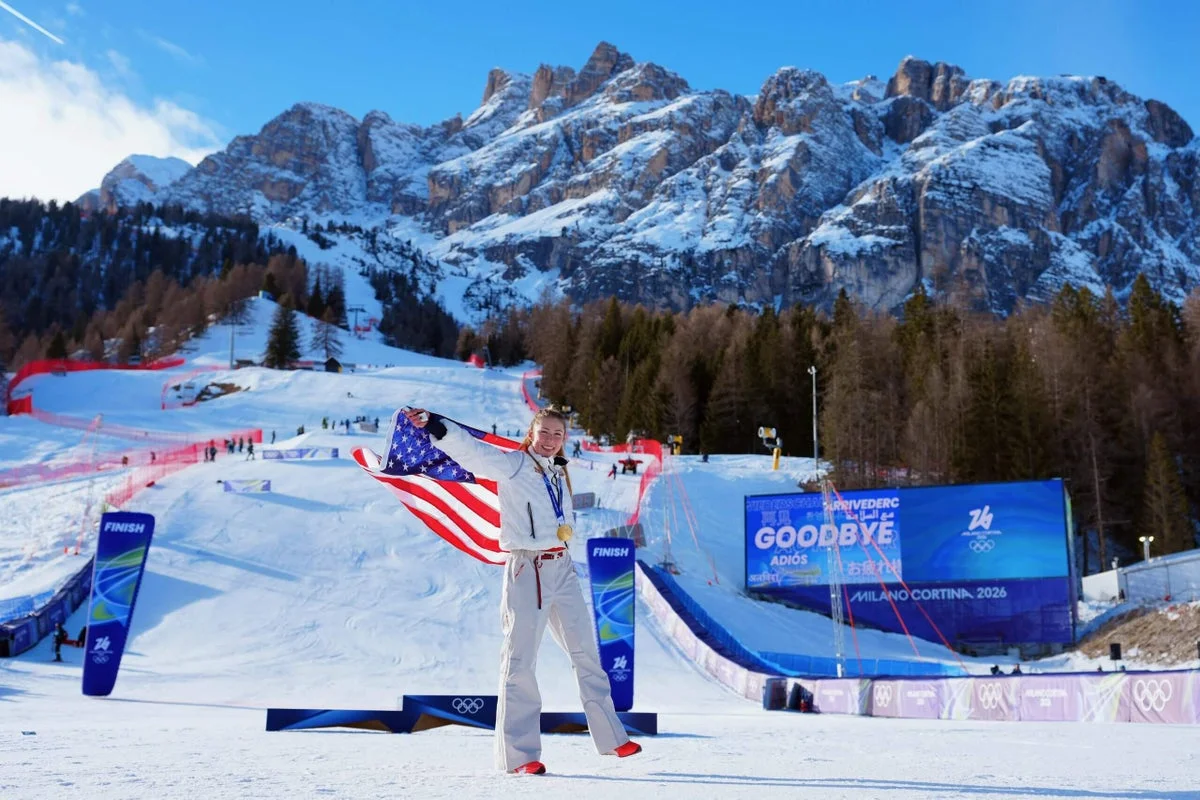 Shiffrin Breaks Olympic Drought With Slalom Triumph in Cortina