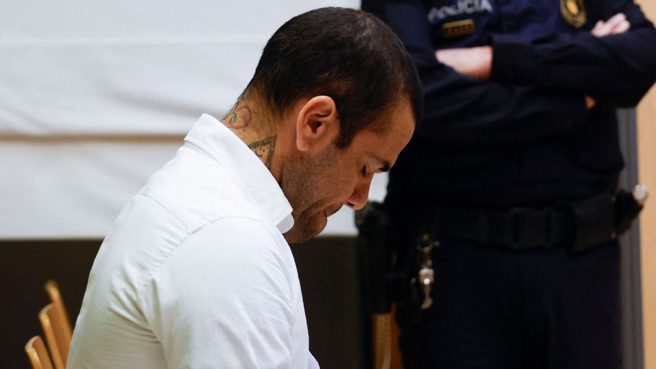 Featured image for "Ex-Barcelona Star Dani Alves Receives 4.5-Year Prison Sentence for Sexual Assault"