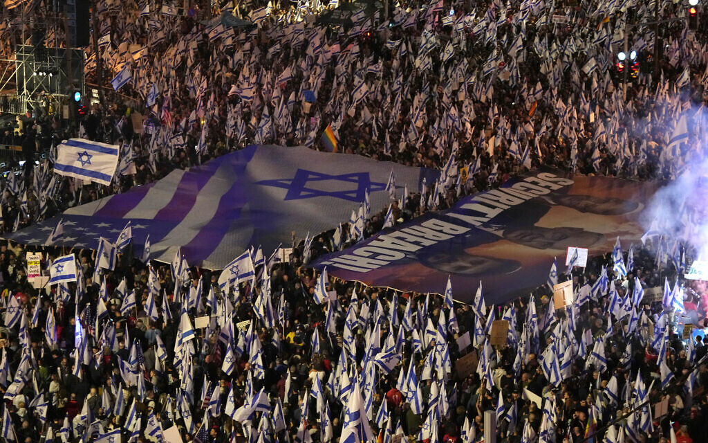 Israeli anti-overhaul protests persist amidst terror attacks and judicial unrest.
