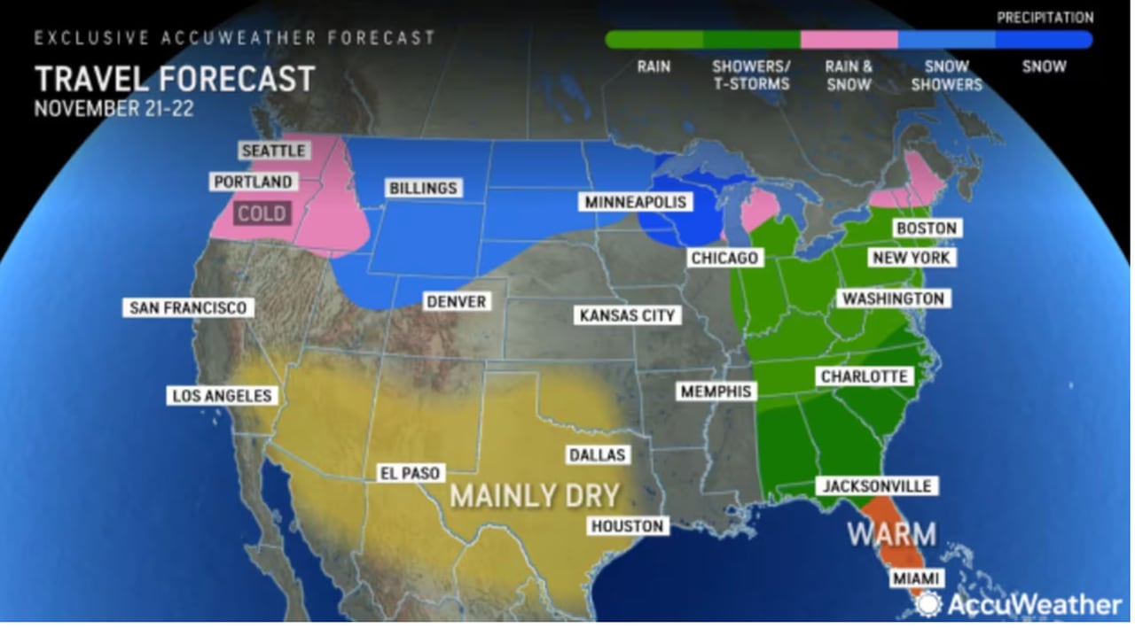 Thanksgiving Travel Alert: Extreme Winter Weather Threatens Millions
