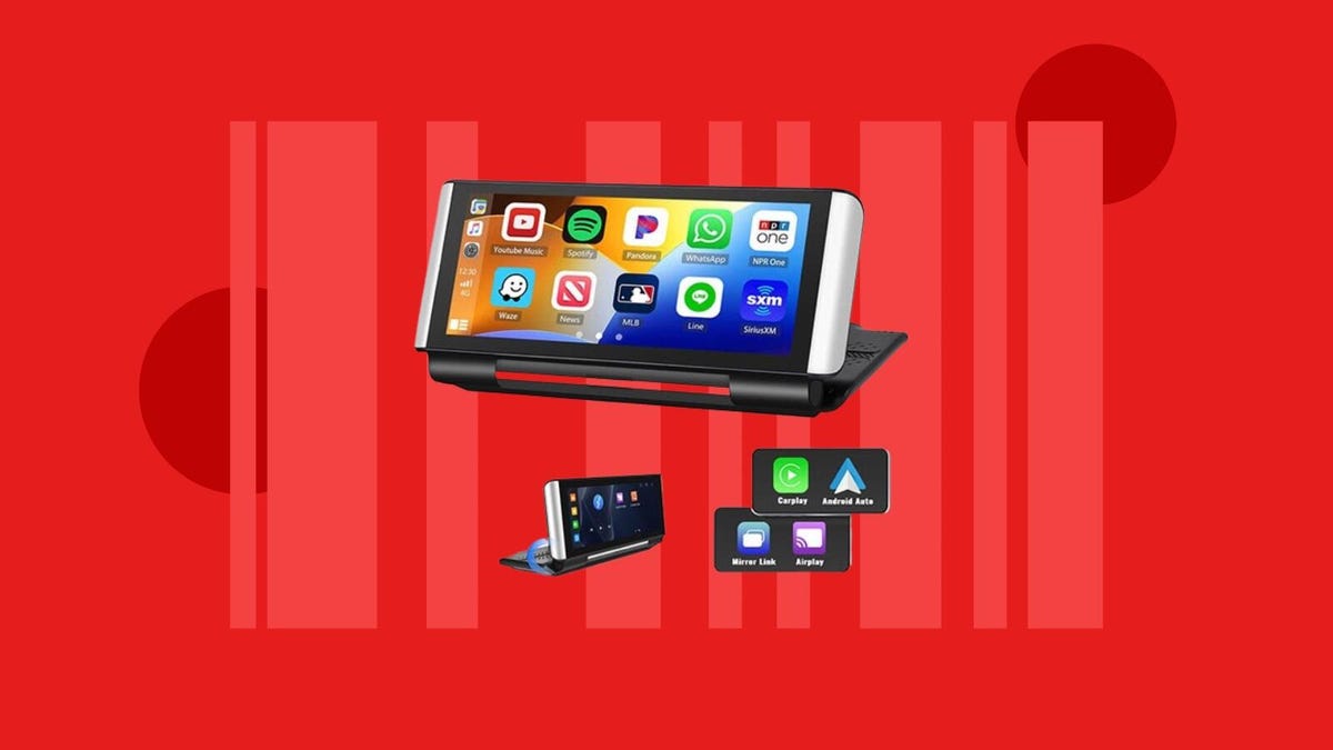 Featured image for "Upgrade Your Car with a $96 Foldable Display for CarPlay and Android Auto"