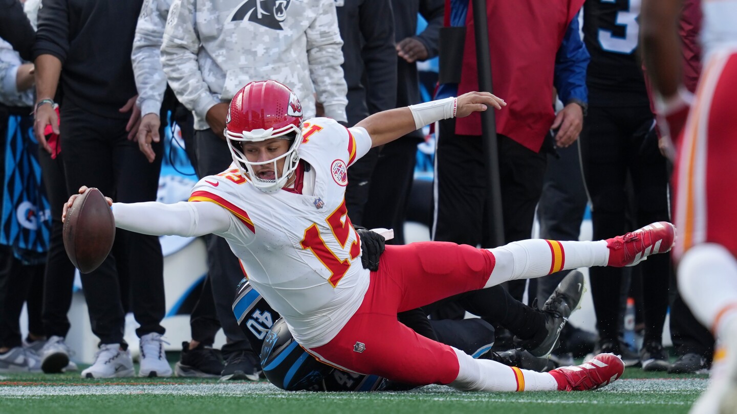 Featured image for Mahomes Shines as Chiefs Edge Panthers in Thrilling Finish