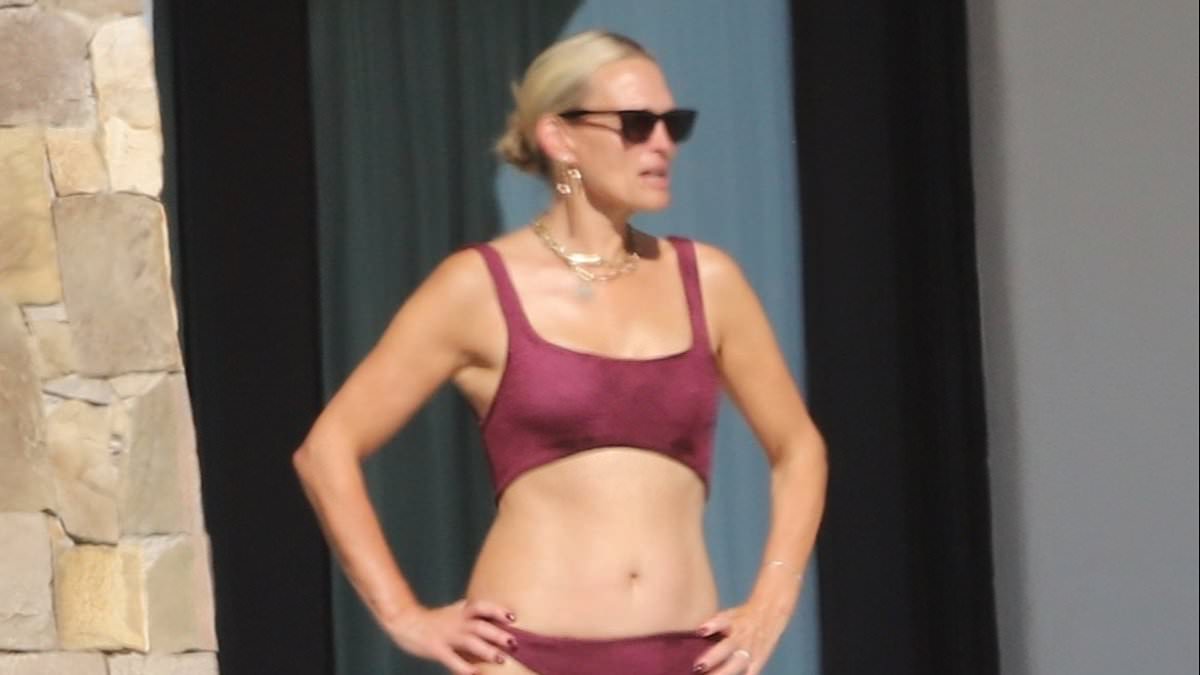 Featured image for Molly Sims, 50, Stuns in Burgundy Bikini, Credits Bone Broth for Youthful Glow