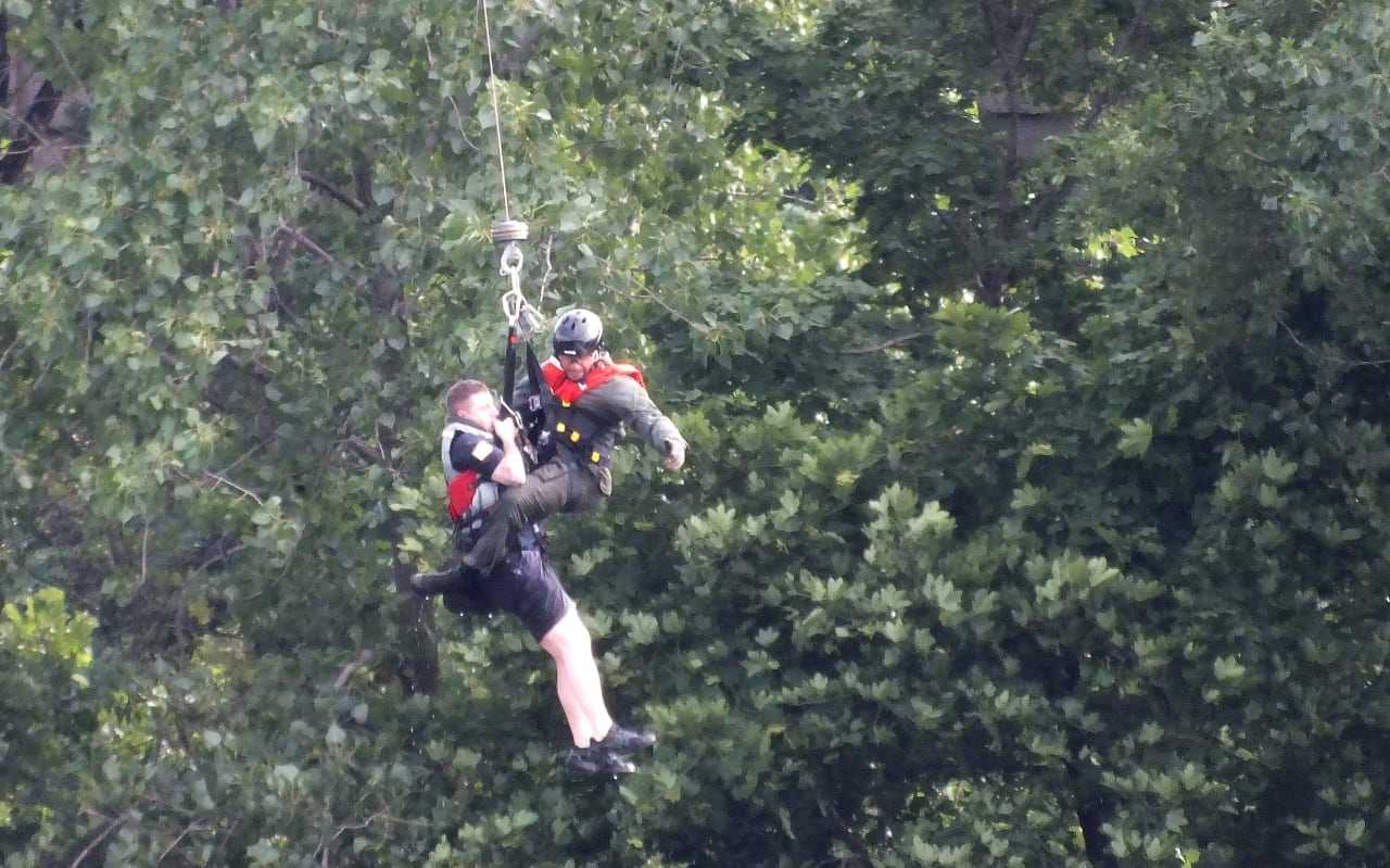 Featured image for Dramatic Rescue: NJSP Saves Clifton Firefighters from Passaic River Peril