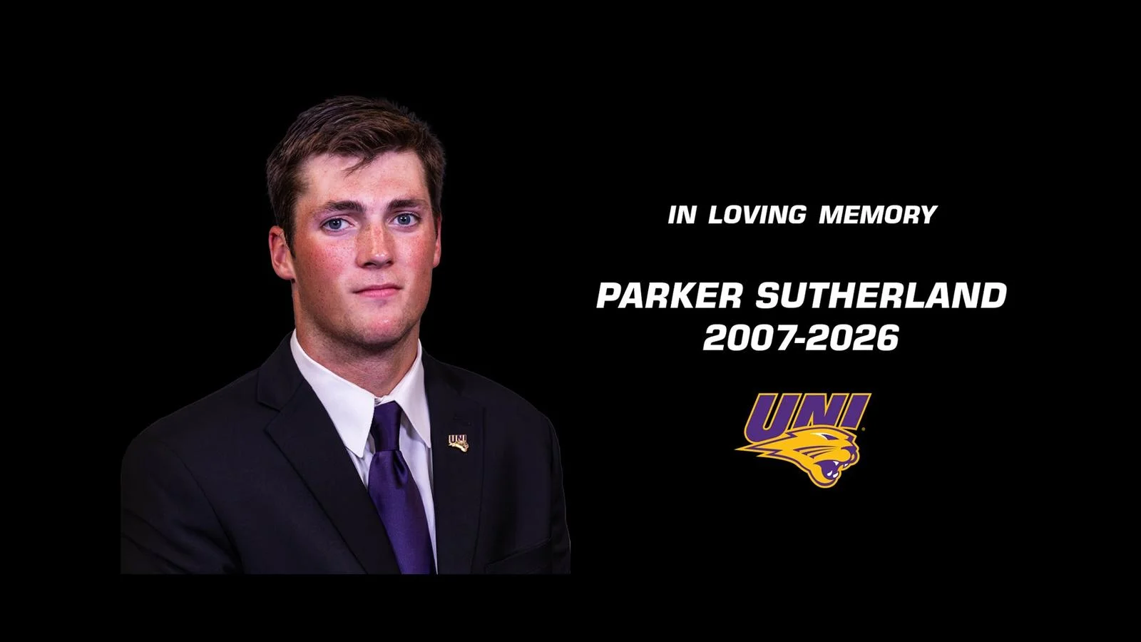UNI Pays Tribute to Parker Sutherland, Panther Tight End