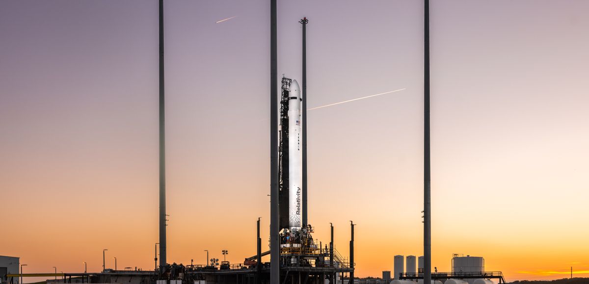 Featured image for Relativity Space attempts world's first 3D-printed rocket launch for third time.