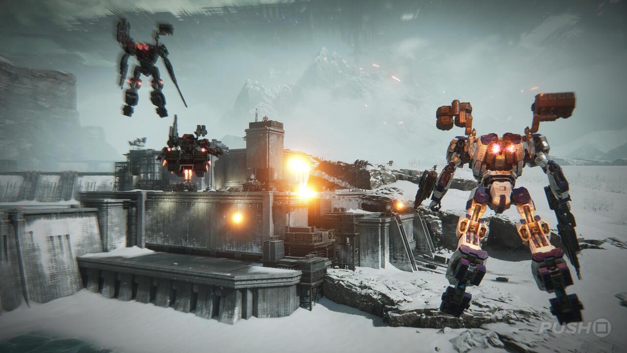 "Armored Core 6: Unleashing Chaos at the Dam Complex"