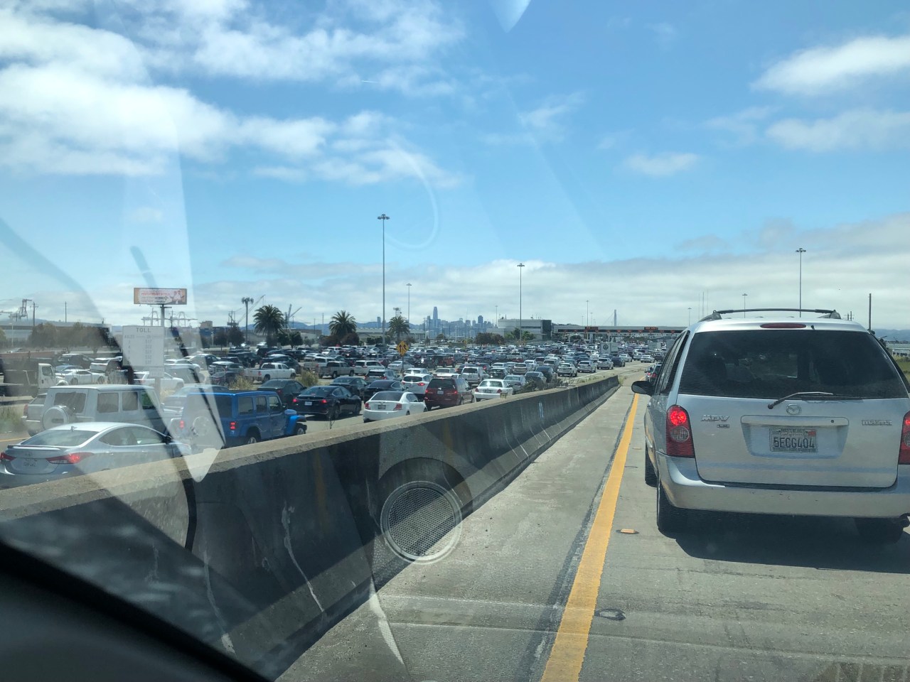 Westbound Bay Bridge experiences severe delays due to collision.