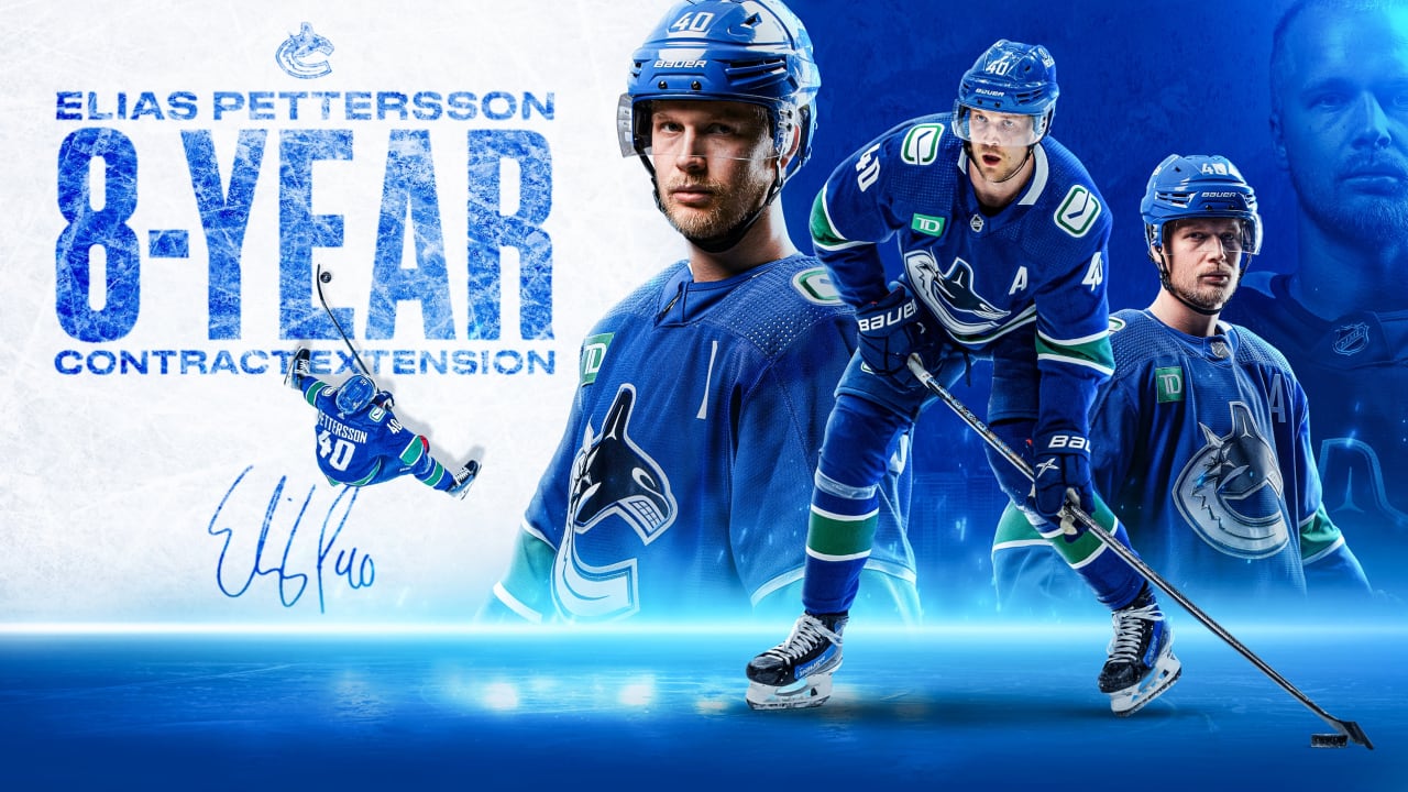 "Canucks Lock in Elias Pettersson with Eight-Year Contract Extension"