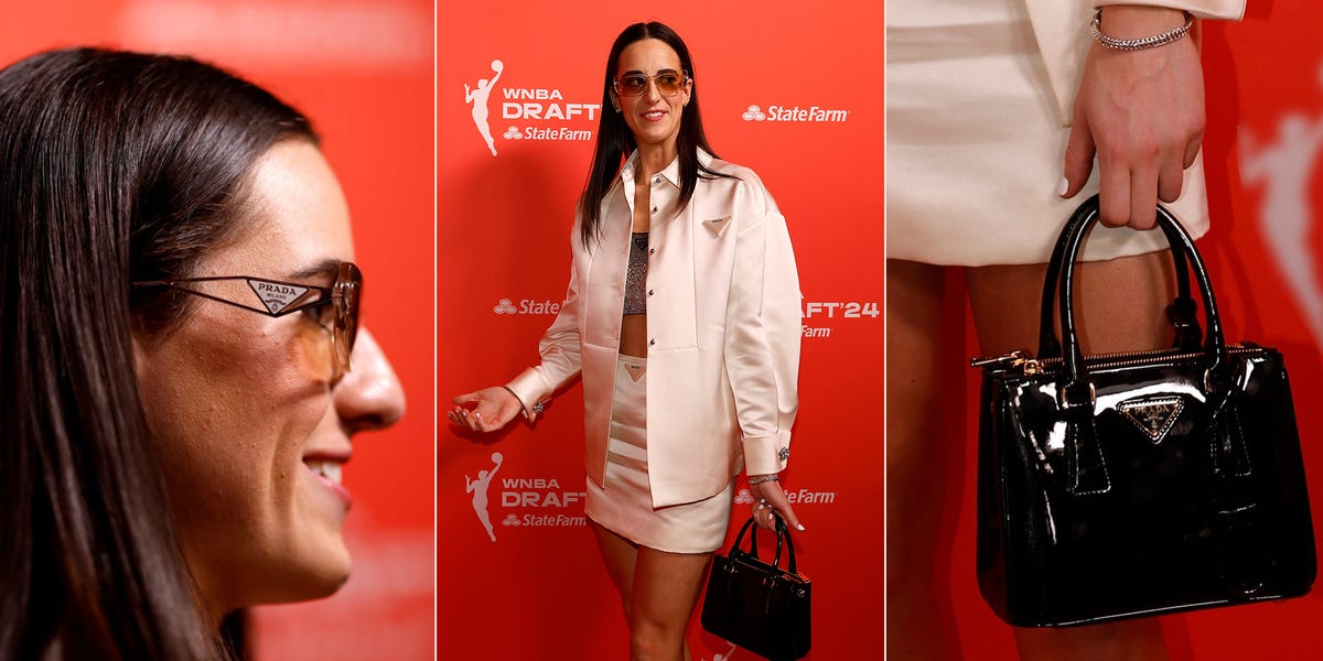"Caitlin Clark's Fashion Choices Spark WNBA Draft Night Buzz"