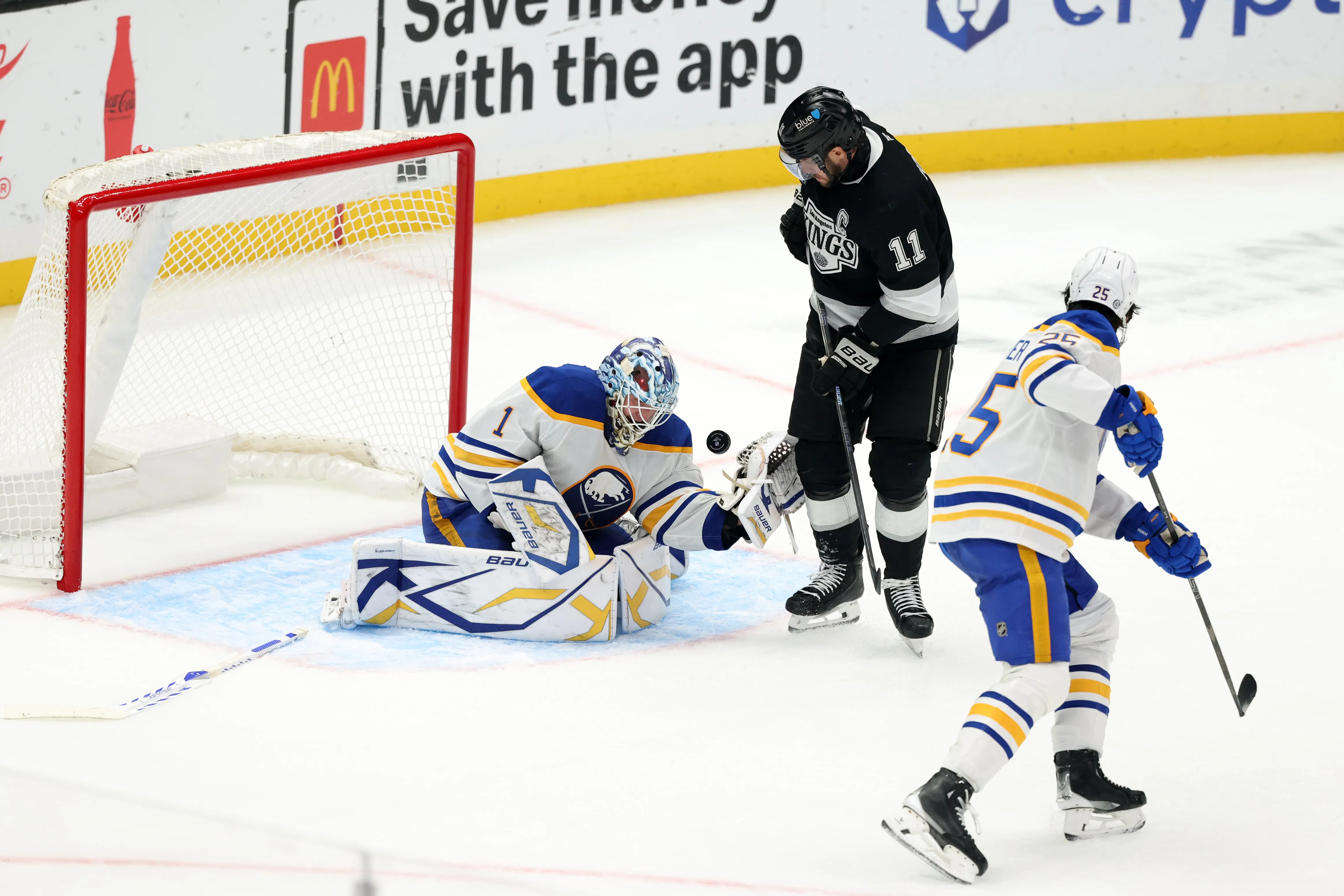 Featured image for Luukkonen's Shutout Leads Sabres to Victory Over Kings