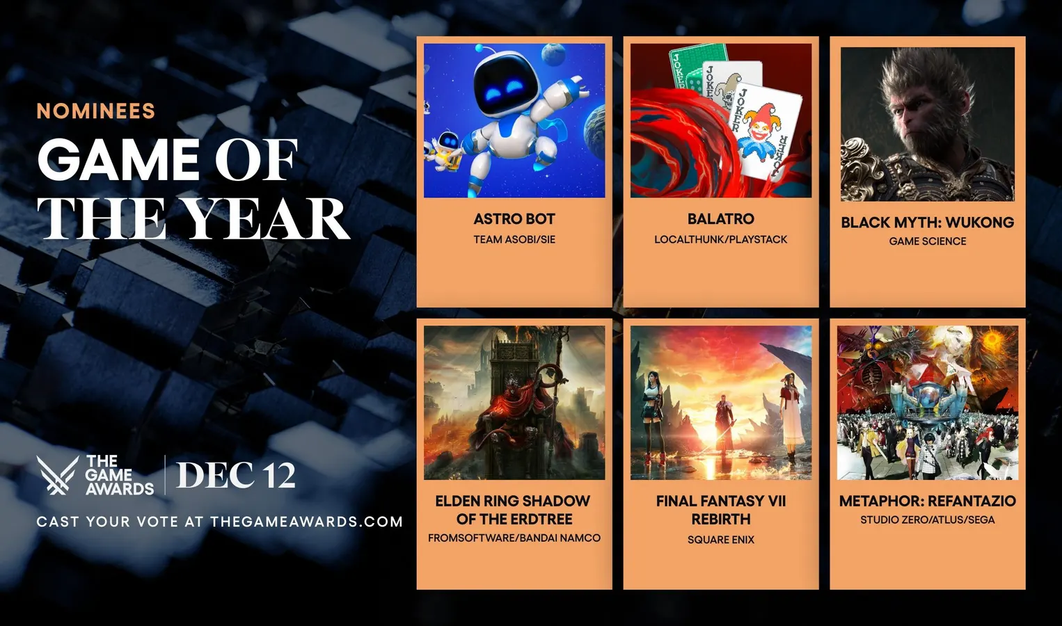 Featured image for Game Awards 2024: Surprises and Snubs in Nominee Announcements