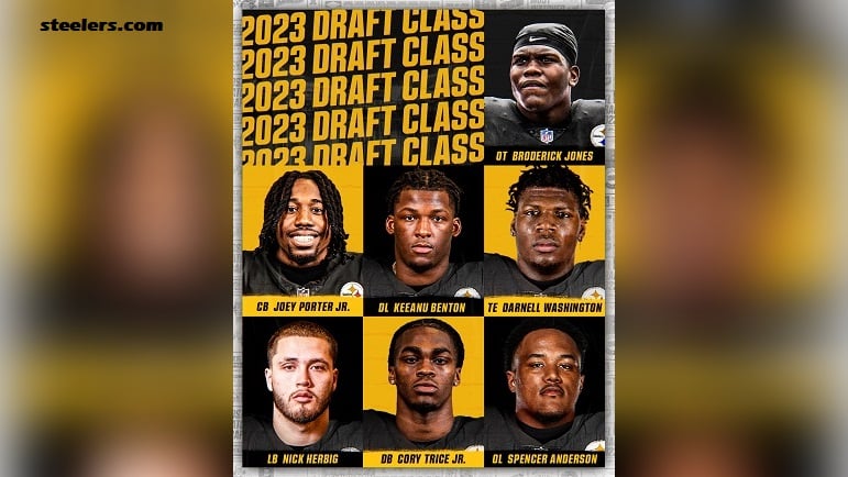 Featured image for Steelers' 2023 Draft Class Could Be All-Time Great, Led by Standout Picks and Trades.