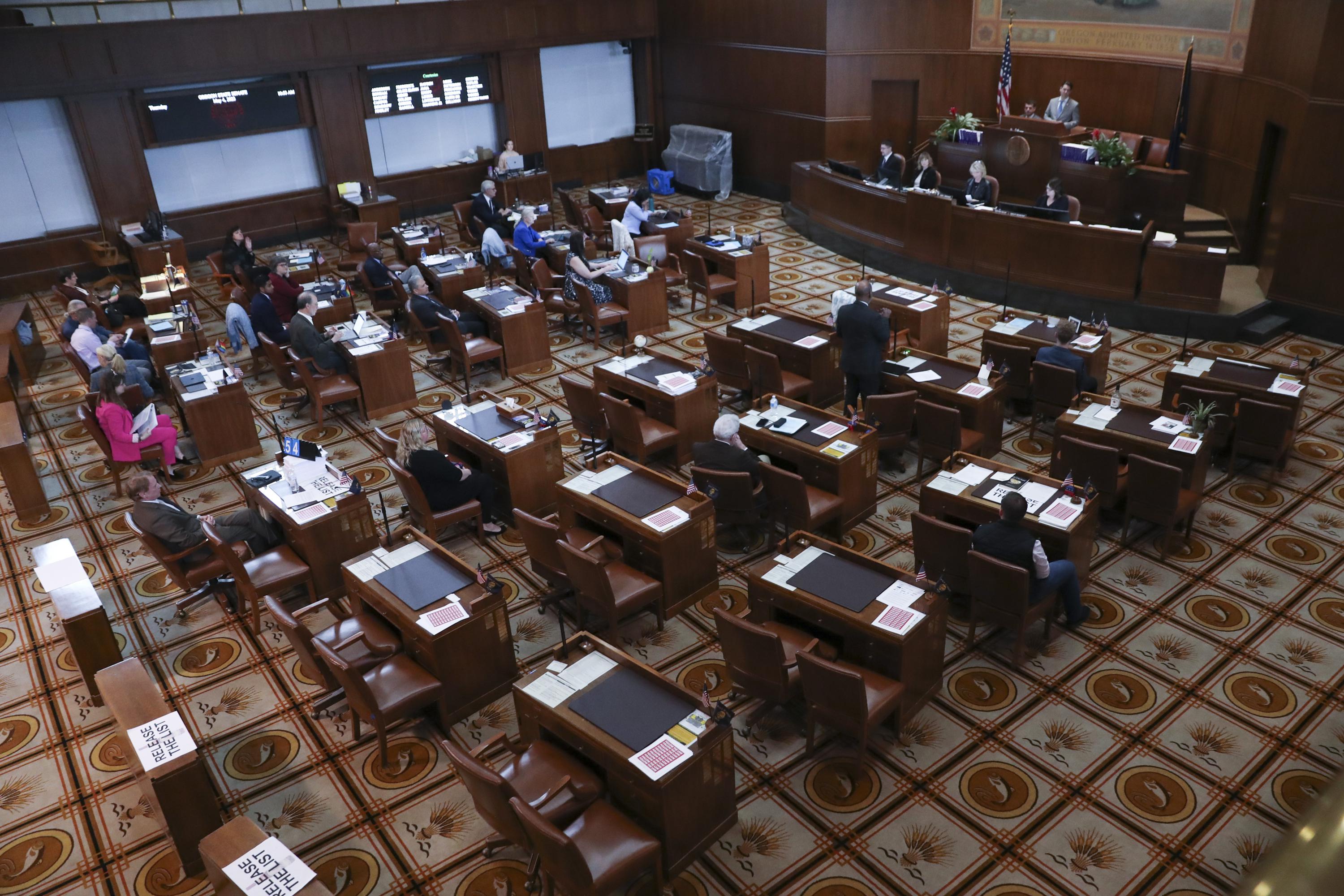 Oregon Senate Republicans' Unusual Stalling Tactics Fail to Waylay Controversial Bills.