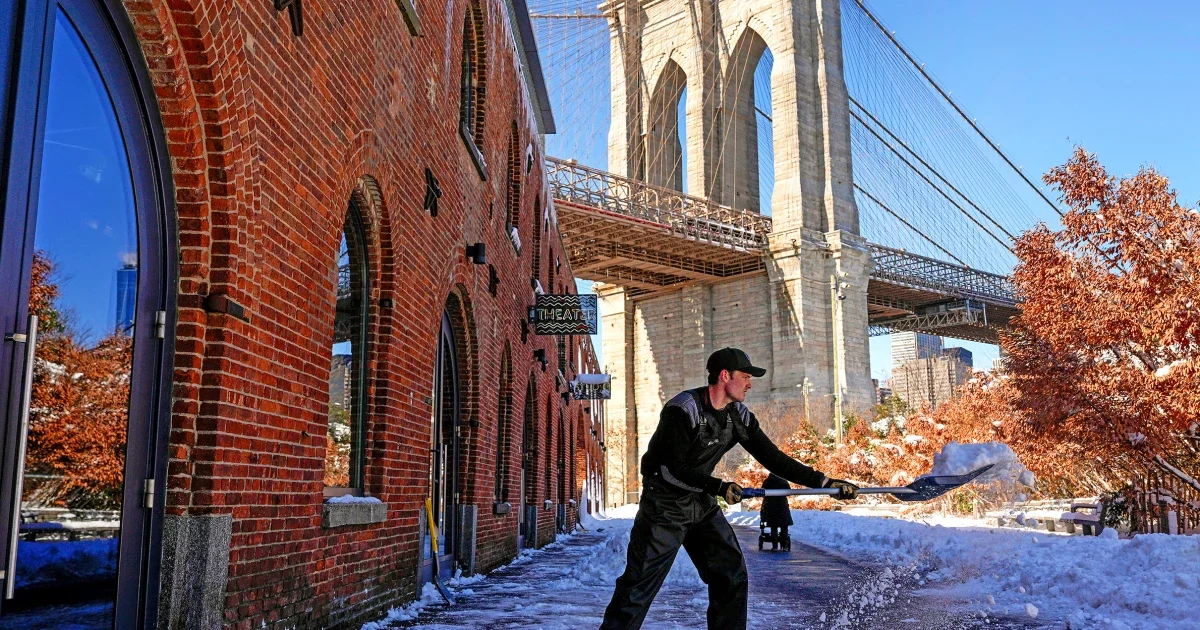 Fresh Northeast Snow Hits Cleanup Efforts as Last Storm Lingers