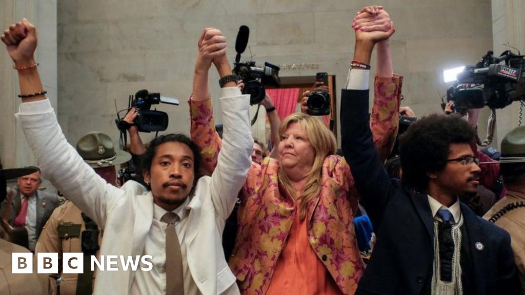 Tennessee Republicans expel Democrats over gun control protest.
