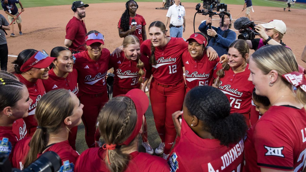Featured image for Texas Tech ousts Oklahoma to reach Women's College World Series finals