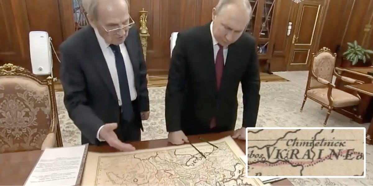 Putin's Map Stunt Denies Ukraine's Existence