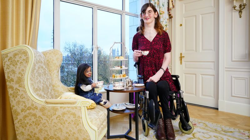 Featured image for World's Tallest and Shortest Women Share Historic Tea in London