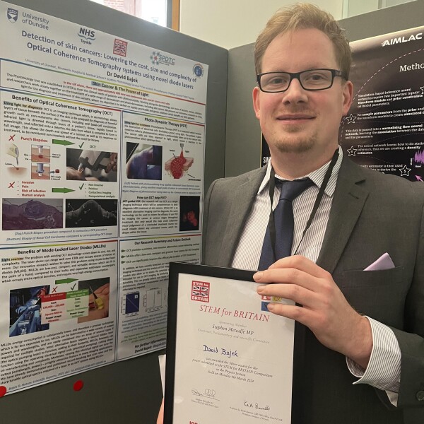 Featured image for "Revolutionary Dundee Device Wins Prestigious UK STEM Award for Skin Cancer Detection Breakthrough"
