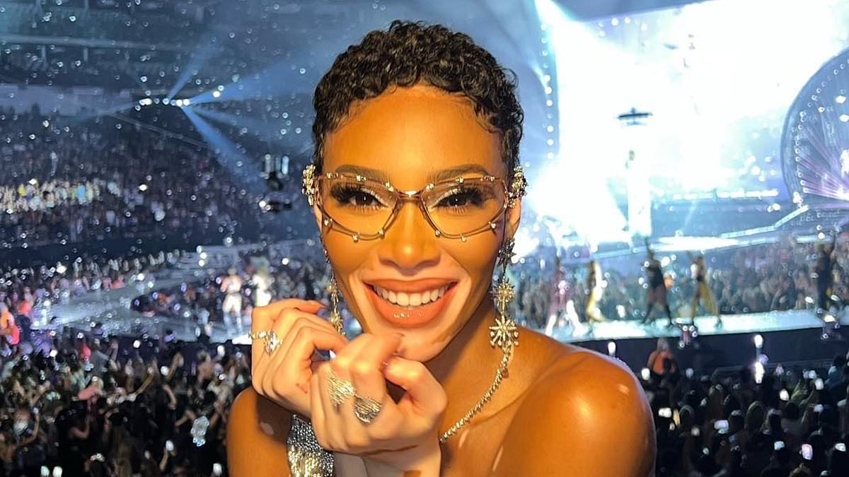 Featured image for "Winnie Harlow's Stunning Pixie Cut Steals the Show at Beyonce's Las Vegas Performance"
