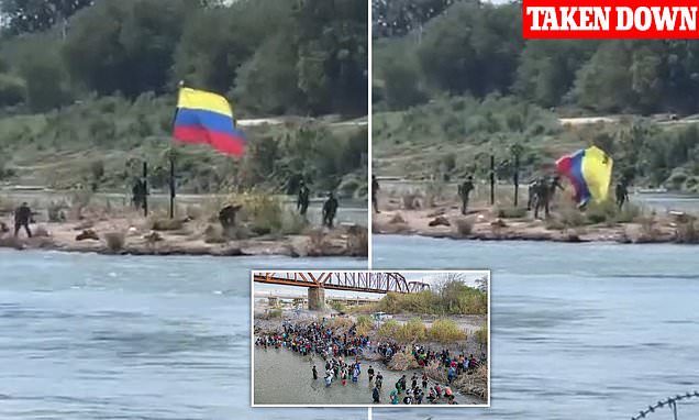 "Texas Troopers Remove Venezuelan Flag Planted on Rio Grande Island"