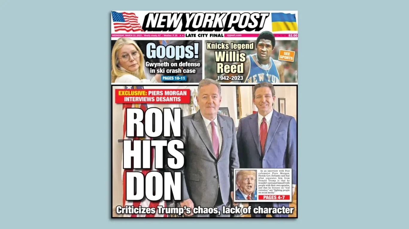 DeSantis distances himself from Trump amid potential indictment.