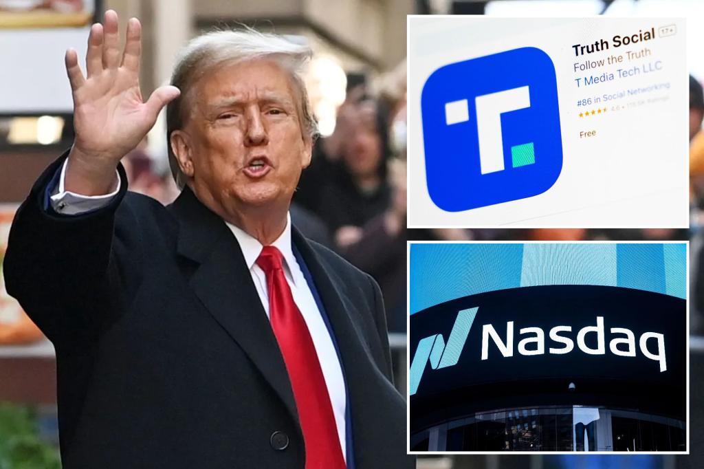 Featured image for "Trump's Media Company Soars 50% in Wall Street Debut"