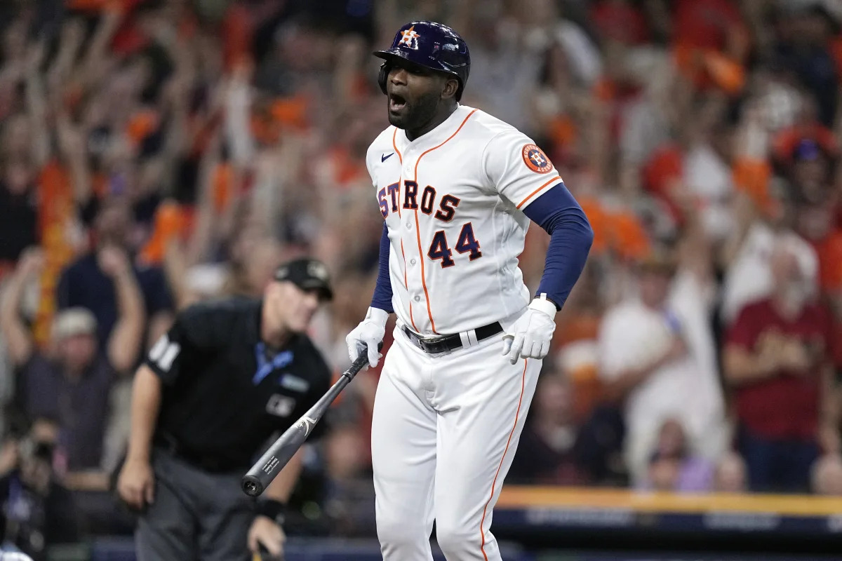 Featured image for Astros Slugger Yordan Alvarez Proves Unstoppable in MLB Playoffs 2023