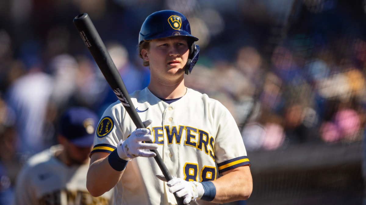 Featured image for Brewers call up prospect Joey Wiemer due to injury.