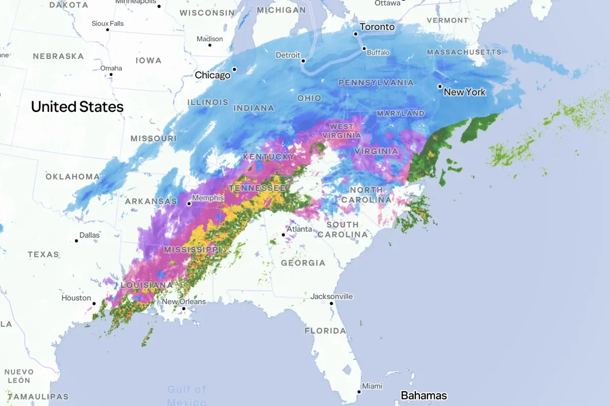 Historic winter storm grips the U.S. with dozens of emergency declarations and travel chaos