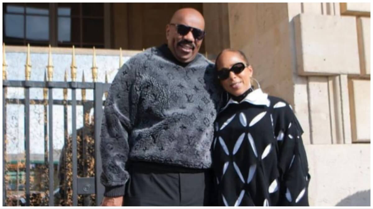 Featured image for Steve Harvey's Controversial Photo Op Raises Eyebrows Amid Cheating Allegations