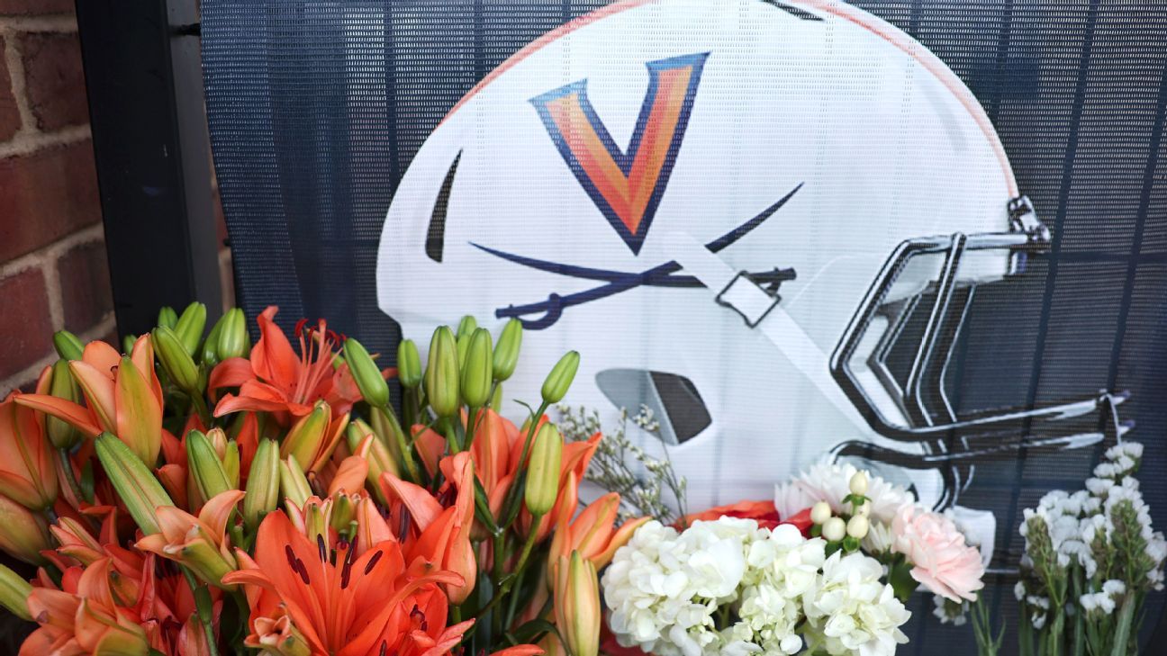 Honoring UVA Football Players at Graduation Ceremony.