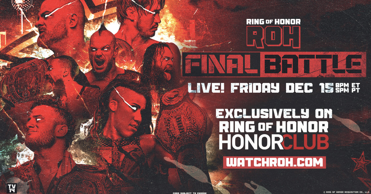Featured image for "ROH Final Battle PPV Card: Underwhelming Lineup Raises Concerns"