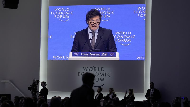 "Argentina's Milei Urges WEF to Reject Socialism and Warns of Western World Danger"