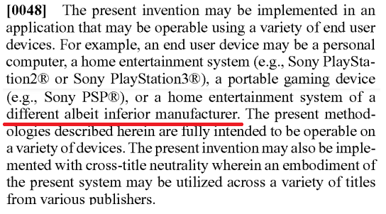 Sony's Decade-Long Disparagement of Microsoft and Nintendo in Patent Applications