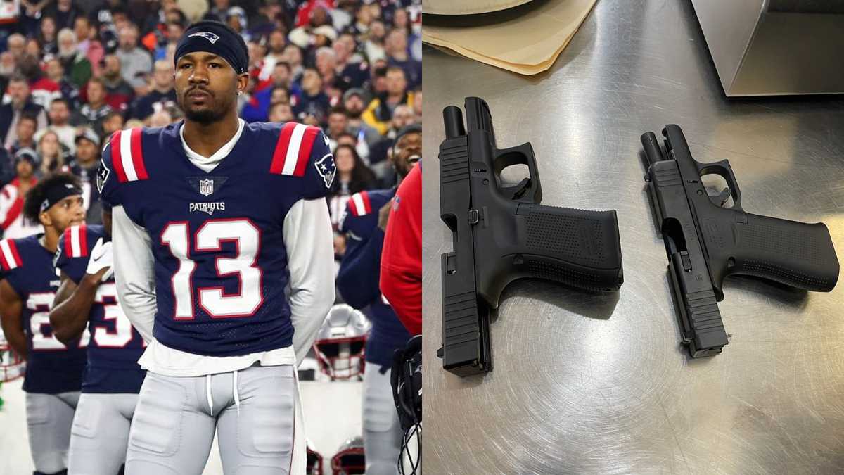 Patriots CB Jack Jones arrested for firearms possession at Logan Airport.
