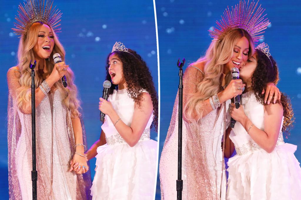 "Mariah Carey's Holiday Concert Becomes a Family Affair with Kim Kardashian and Daughters"