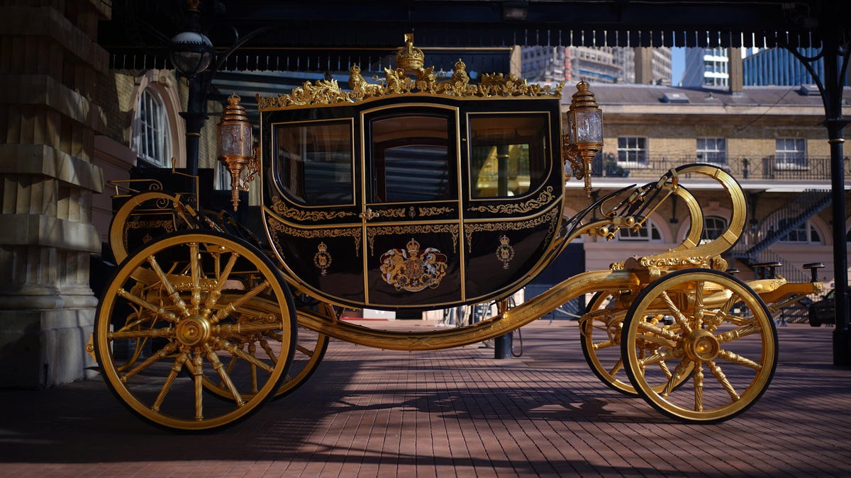 "King Charles' High-Tech Coronation Coaches Unveiled"