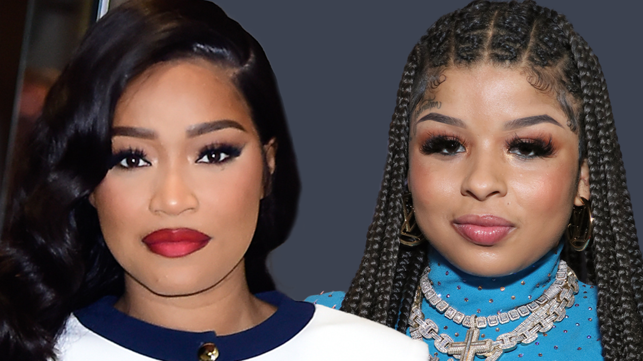 Featured image for "Keke Palmer Stands by Chrisean Rock Amid Blueface's Controversial Baby Drama"