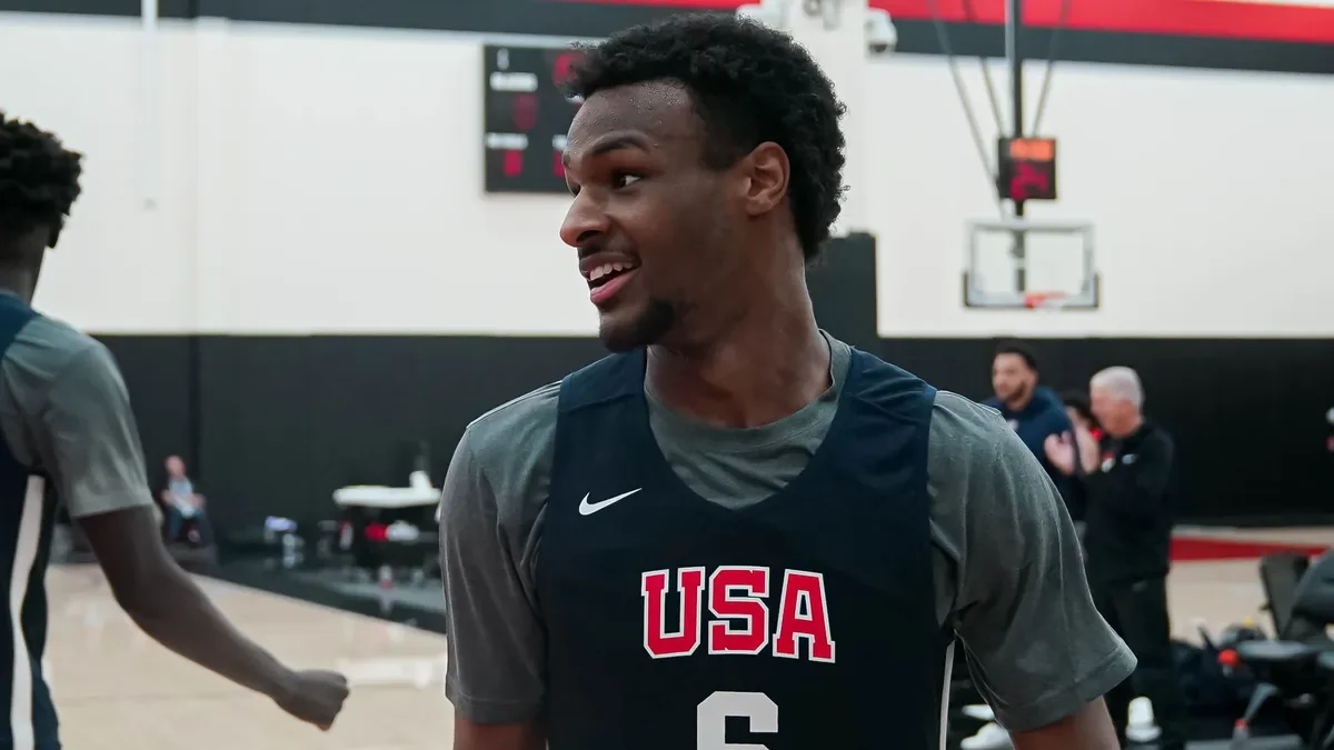 Bronny James shines at 2023 Nike Hoop Summit.