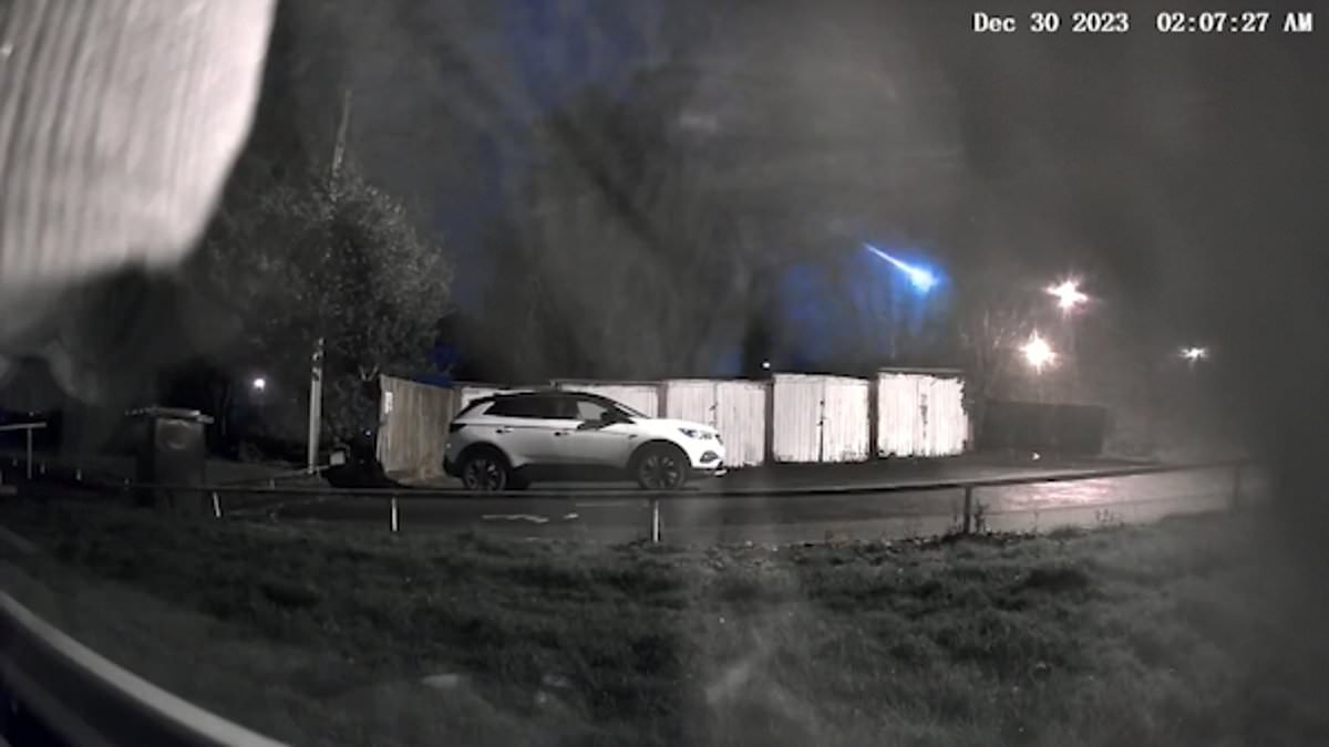 "Suspected Meteor Streak Captivates UK as Stunned Witnesses Share Footage"