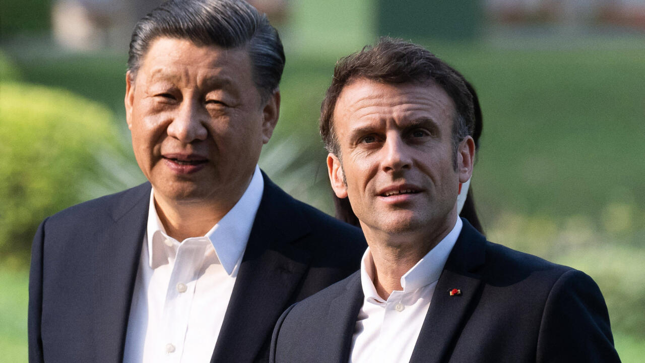 Trump accuses Macron of "kissing Xi's ass" during China visit.