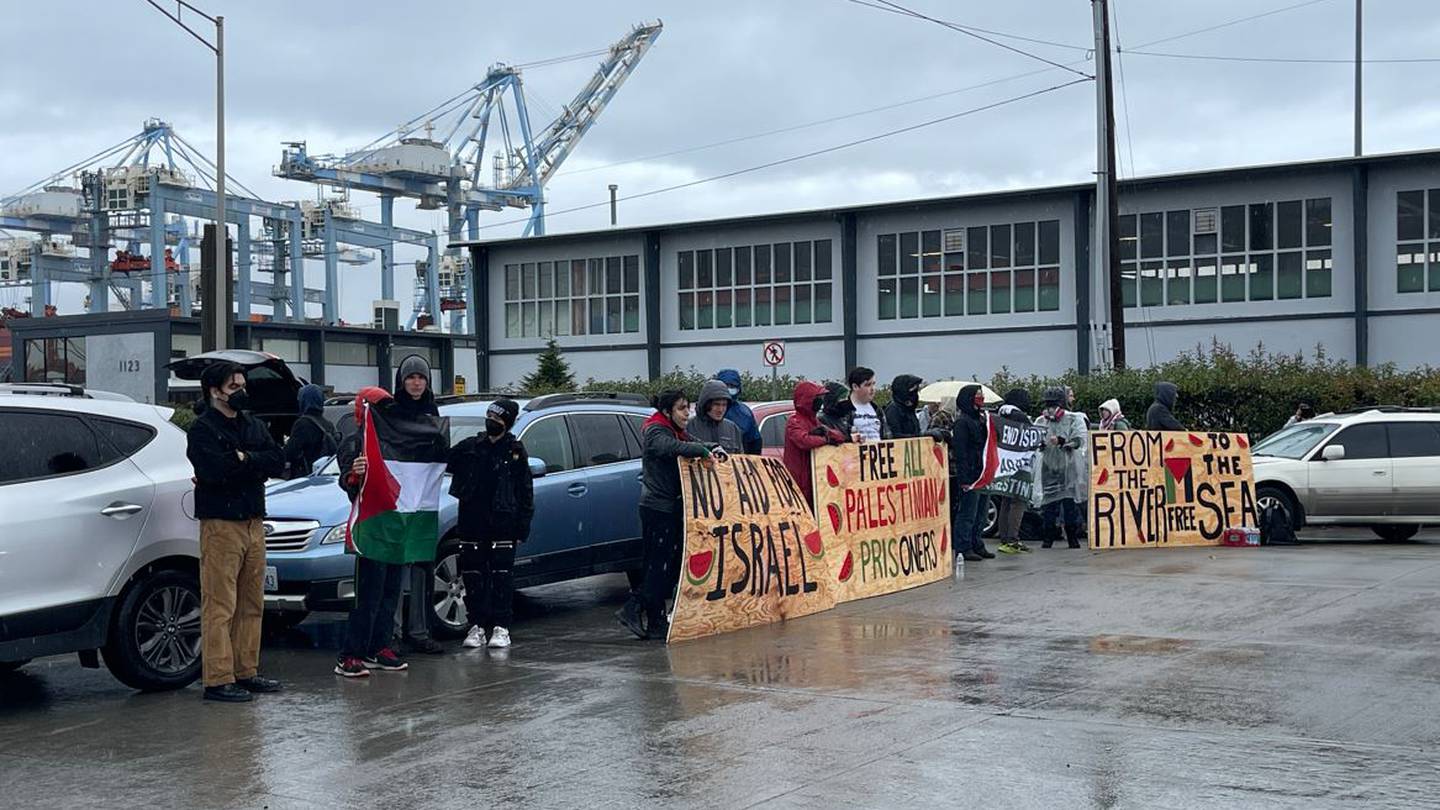 Pro-Palestinian Protesters Halt Israel-Bound Ship at Tacoma Port