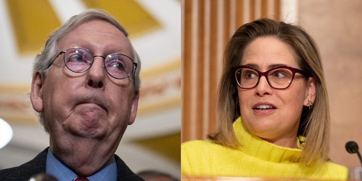 McConnell's Invitation Rejected: Sinema Stands Firm on Not Joining GOP.