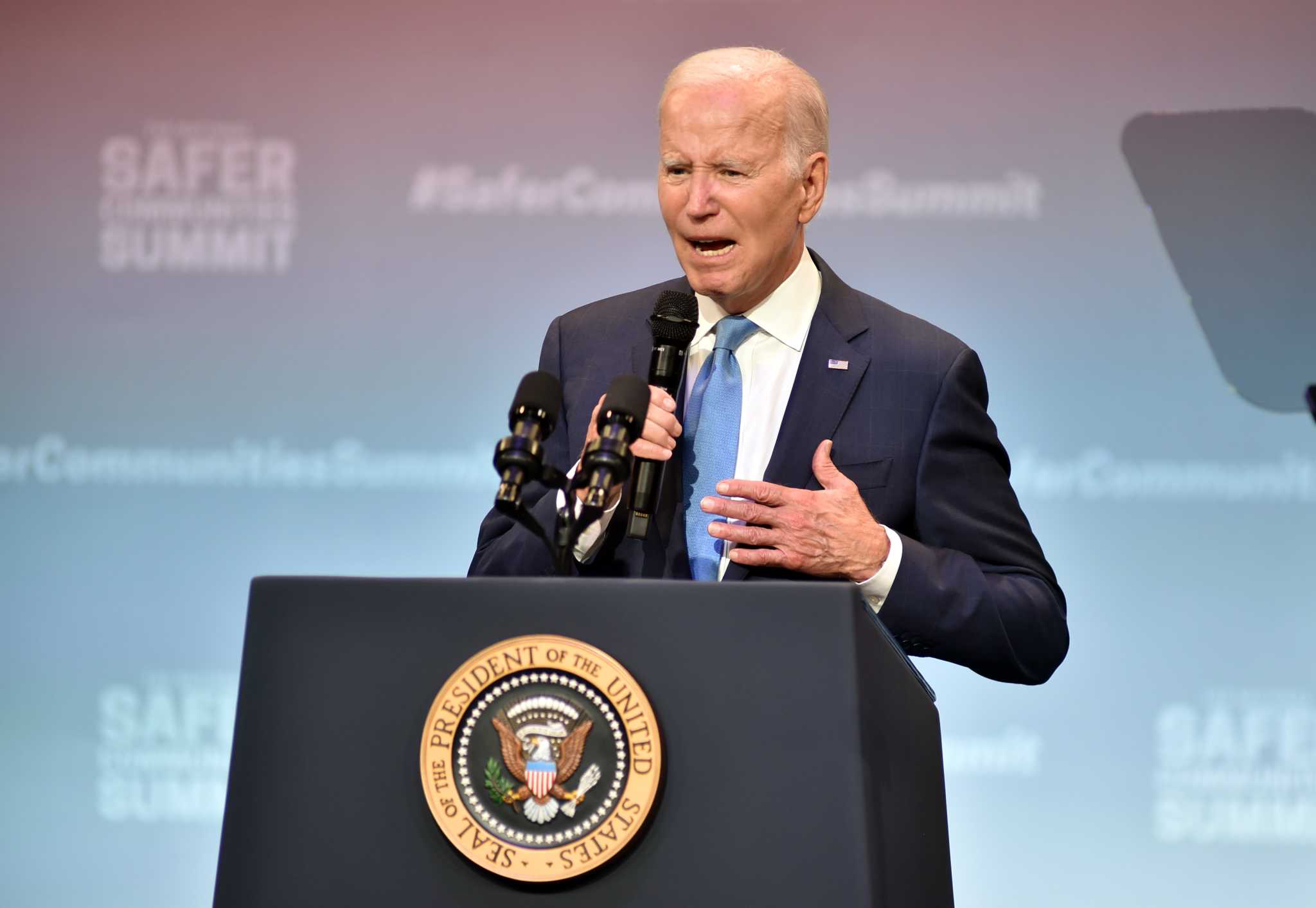 Biden's Connecticut Speech Ends with Controversial 'God Save the Queen' Remark.